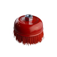 Щетка чашечная для УШМ 65 мм (2,5),нейлоновая, волнистая проволока,"MAXIMUM" MX 18167