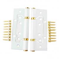 Петля дверная универсальная 120 мм, усиленная, белая