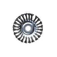 Щетка плоская для УШМ 125 мм, 5", чёрная, витая проволока,"Maximum" MX 17900 оптом